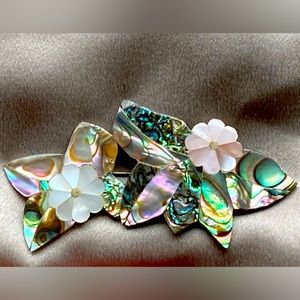 Vintage Alia Abalone & MOP Brooch